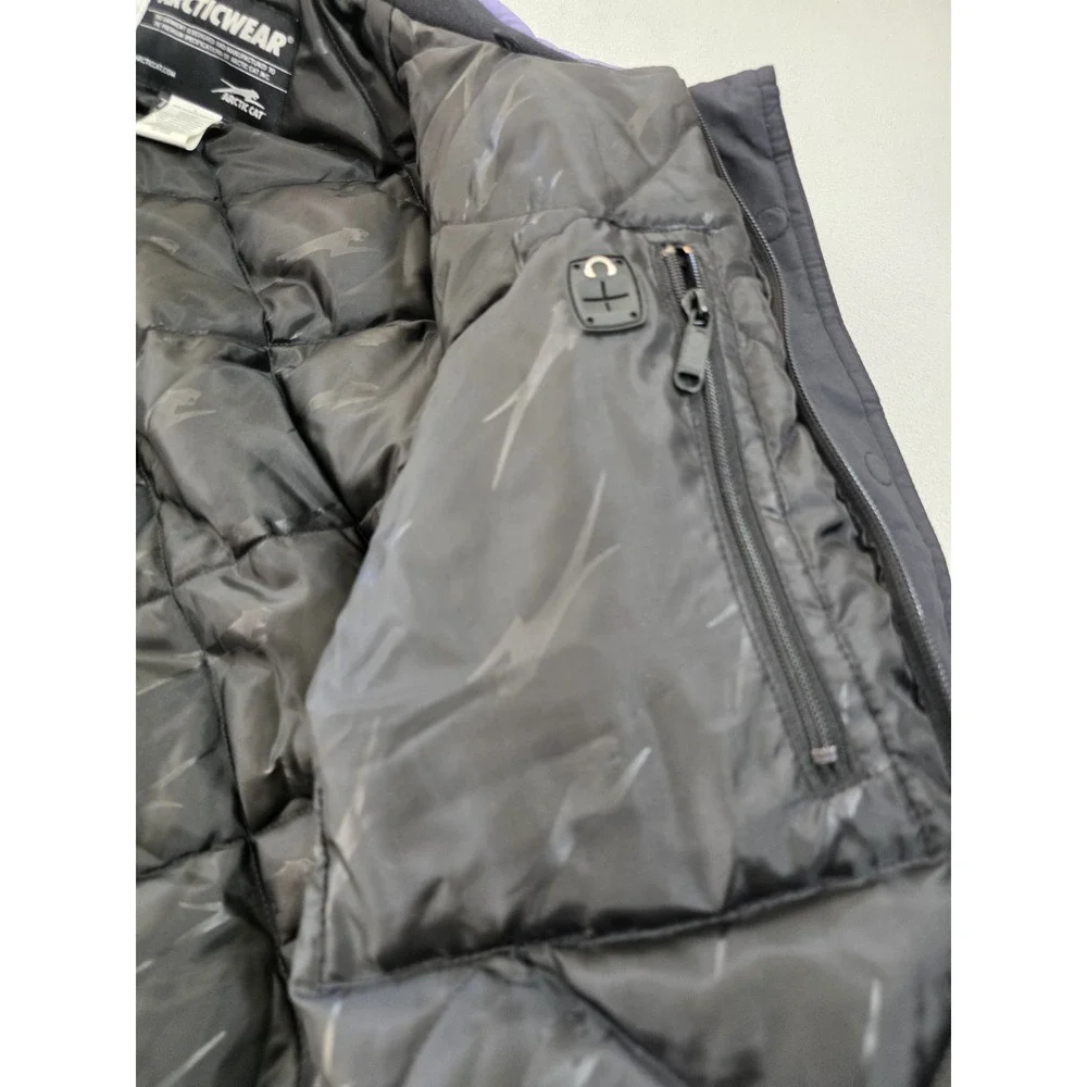 Large- ARTIC CAT ARTICWEAR CATWALK PURPLE/BLACK SNOWMOBILE SKI JACKET WOMENS